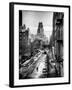 Instants of NY Series - Urban Snowy Winter Landscape-Philippe Hugonnard-Framed Photographic Print