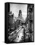Instants of NY Series - Urban Snowy Winter Landscape-Philippe Hugonnard-Framed Stretched Canvas