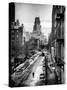 Instants of NY Series - Urban Snowy Winter Landscape-Philippe Hugonnard-Stretched Canvas