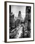 Instants of NY Series - Urban Snowy Winter Landscape-Philippe Hugonnard-Framed Premium Photographic Print