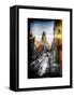 Instants of NY Series - Urban Snowy Winter Landscape-Philippe Hugonnard-Framed Stretched Canvas