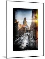 Instants of NY Series - Urban Snowy Winter Landscape-Philippe Hugonnard-Mounted Art Print