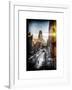 Instants of NY Series - Urban Snowy Winter Landscape-Philippe Hugonnard-Framed Art Print