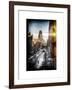 Instants of NY Series - Urban Snowy Winter Landscape-Philippe Hugonnard-Framed Art Print