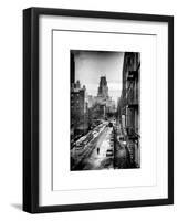 Instants of NY Series - Urban Snowy Winter Landscape-Philippe Hugonnard-Framed Art Print