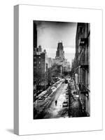 Instants of NY Series - Urban Snowy Winter Landscape-Philippe Hugonnard-Stretched Canvas