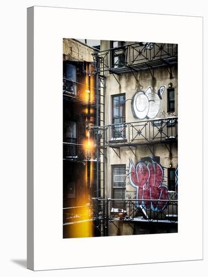 Instants of NY Series - Urban Street Art Building-Philippe Hugonnard-Stretched Canvas