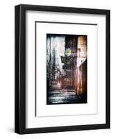 Instants of NY Series - Urban Street at Brooklyn-Philippe Hugonnard-Framed Art Print