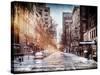 Instants of NY Series - Urban Street Scene in Winter-Philippe Hugonnard-Stretched Canvas