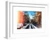 Instants of NY Series - Urban Street Scene of Chelsea in Winter-Philippe Hugonnard-Framed Art Print