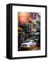 Instants of NY Series - Urban Street Scene with NYC Sheriff Car in Fulton Street-Philippe Hugonnard-Framed Stretched Canvas