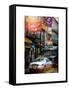 Instants of NY Series - Urban Street Scene with NYC Sheriff Car in Fulton Street-Philippe Hugonnard-Framed Stretched Canvas