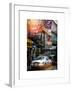 Instants of NY Series - Urban Street Scene with NYC Sheriff Car in Fulton Street-Philippe Hugonnard-Framed Art Print