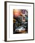 Instants of NY Series - Urban Street Scene with NYC Sheriff Car in Fulton Street-Philippe Hugonnard-Framed Art Print