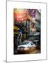 Instants of NY Series - Urban Street Scene with NYC Sheriff Car in Fulton Street-Philippe Hugonnard-Mounted Art Print