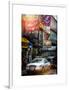 Instants of NY Series - Urban Street Scene with NYC Sheriff Car in Fulton Street-Philippe Hugonnard-Framed Art Print