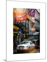 Instants of NY Series - Urban Street Scene with NYC Sheriff Car in Fulton Street-Philippe Hugonnard-Mounted Art Print