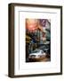 Instants of NY Series - Urban Street Scene with NYC Sheriff Car in Fulton Street-Philippe Hugonnard-Framed Art Print