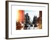 Instants of NY Series - Urban Street Scene with NYC Yellow Taxis and the One World Trade Center-Philippe Hugonnard-Framed Photographic Print