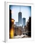 Instants of NY Series - Urban Street Scene with the One World Trade Center (1WTC) in Winter-Philippe Hugonnard-Framed Photographic Print