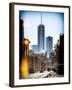 Instants of NY Series - Urban Street Scene with the One World Trade Center (1WTC) in Winter-Philippe Hugonnard-Framed Photographic Print