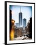 Instants of NY Series - Urban Street Scene with the One World Trade Center (1WTC) in Winter-Philippe Hugonnard-Framed Photographic Print