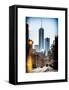 Instants of NY Series - Urban Street Scene with the One World Trade Center (1WTC) in Winter-Philippe Hugonnard-Framed Stretched Canvas