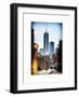Instants of NY Series - Urban Street Scene with the One World Trade Center (1WTC) in Winter-Philippe Hugonnard-Framed Art Print