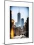 Instants of NY Series - Urban Street Scene with the One World Trade Center (1WTC) in Winter-Philippe Hugonnard-Mounted Art Print