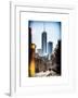 Instants of NY Series - Urban Street Scene with the One World Trade Center (1WTC) in Winter-Philippe Hugonnard-Framed Art Print