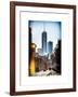 Instants of NY Series - Urban Street Scene with the One World Trade Center (1WTC) in Winter-Philippe Hugonnard-Framed Art Print