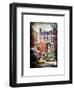 Instants of NY Series - Urban Street Scene with Yellow Taxi in Winter-Philippe Hugonnard-Framed Art Print