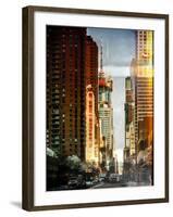 Instants of NY Series - Urban Street View at Nighfall-Philippe Hugonnard-Framed Photographic Print