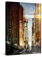 Instants of NY Series - Urban Street View at Nighfall-Philippe Hugonnard-Stretched Canvas