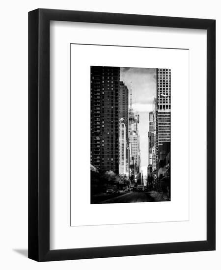 Instants of NY Series - Urban Street View at Nighfall-Philippe Hugonnard-Framed Art Print