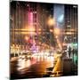 Instants of NY Series - Urban Street View on Avenue of the Americas by Night-Philippe Hugonnard-Mounted Photographic Print
