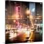 Instants of NY Series - Urban Street View on Avenue of the Americas by Night-Philippe Hugonnard-Mounted Photographic Print