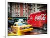 Instants of NY Series - Urban View with Yellow Taxi on Manhattan-Philippe Hugonnard-Framed Photographic Print