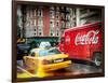 Instants of NY Series - Urban View with Yellow Taxi on Manhattan-Philippe Hugonnard-Framed Photographic Print