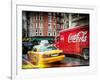 Instants of NY Series - Urban View with Yellow Taxi on Manhattan-Philippe Hugonnard-Framed Photographic Print