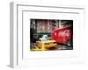 Instants of NY Series - Urban View with Yellow Taxi on Manhattan-Philippe Hugonnard-Framed Art Print