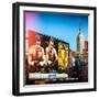 Instants of NY Series - Urban Winter Scene at Meatpacking District with Empire State Building View-Philippe Hugonnard-Framed Photographic Print