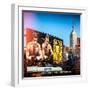 Instants of NY Series - Urban Winter Scene at Meatpacking District with Empire State Building View-Philippe Hugonnard-Framed Photographic Print