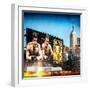 Instants of NY Series - Urban Winter Scene at Meatpacking District with Empire State Building View-Philippe Hugonnard-Framed Photographic Print