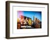 Instants of NY Series - Urban Winter Scene at Meatpacking District with Empire State Building View-Philippe Hugonnard-Framed Art Print