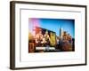 Instants of NY Series - Urban Winter Scene at Meatpacking District with Empire State Building View-Philippe Hugonnard-Framed Art Print