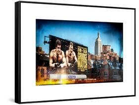Instants of NY Series - Urban Winter Scene at Meatpacking District with Empire State Building View-Philippe Hugonnard-Framed Stretched Canvas