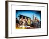 Instants of NY Series - Urban Winter Scene at Meatpacking District with Empire State Building View-Philippe Hugonnard-Framed Art Print