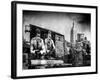 Instants of NY Series - Urban Winter Scene at Meatpacking District-Philippe Hugonnard-Framed Photographic Print