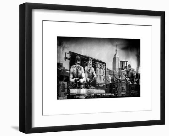 Instants of NY Series - Urban Winter Scene at Meatpacking District-Philippe Hugonnard-Framed Art Print